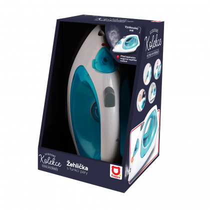 Steam iron with light and sound