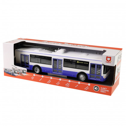 Trolleybus Czech reporting stops 28 cm