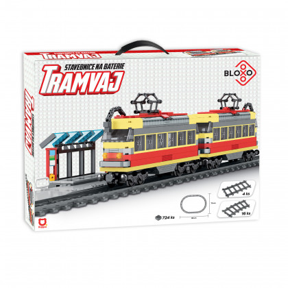 Battery-powered tram kit 724 pcs