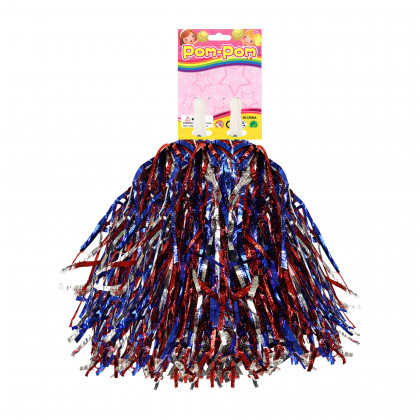 Tricolor pom pom wave