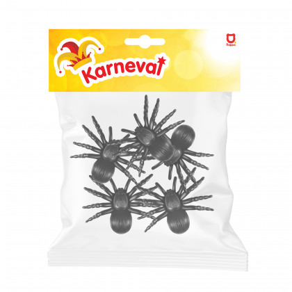 Black spider decoration 5 pcs