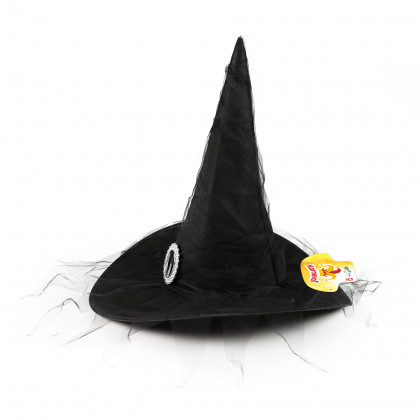 Children witch black hat with buckle