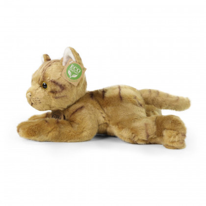 Plush brown cat 30 cm ECO-FRIENDLY