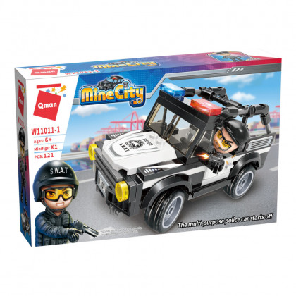 Qman Mine City Police Police Car