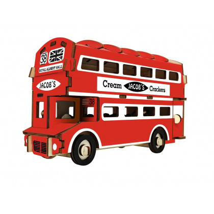 Woodcraft 3D puzzle Doubledecker