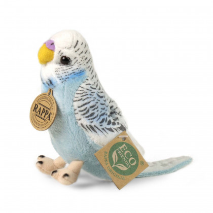 Plush budgies assort 11 cm ECO-FRIENDLY