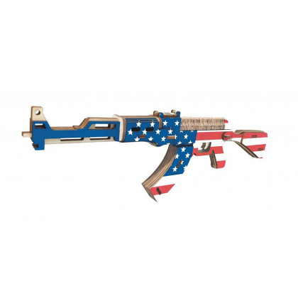 Woodcraft Wooden 3D puzzle AK47