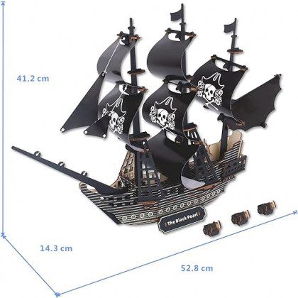 Woodcraft 3D Puzzle Pirate Ship