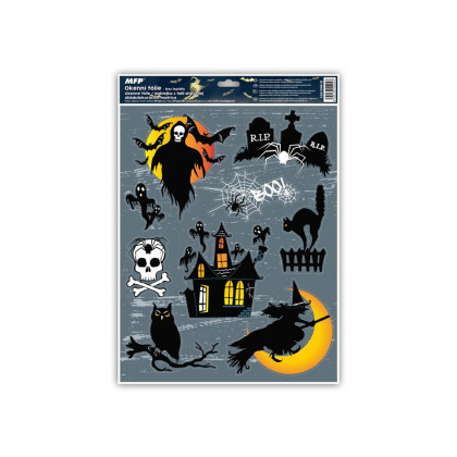Window film Halloween glitter HA001