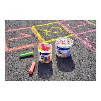 Chalks M pavement fluo round 12 pcs mix