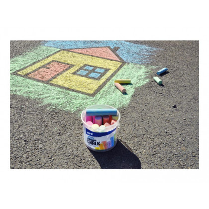 Sidewalk chalks M round 20 pcs mix