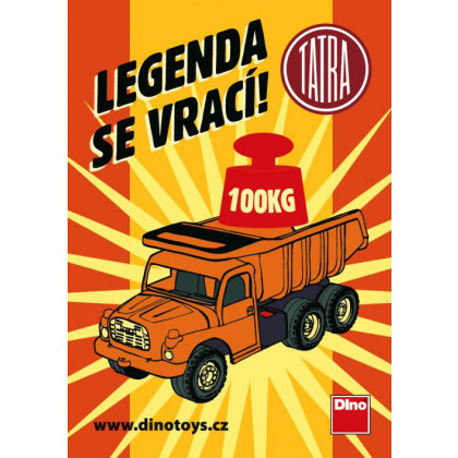 The Tatra 148 car, plastic orange