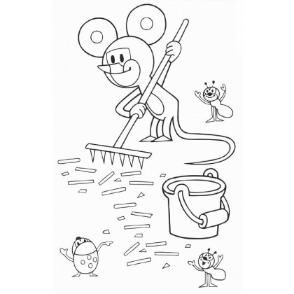 the A5 coloring book The Mole