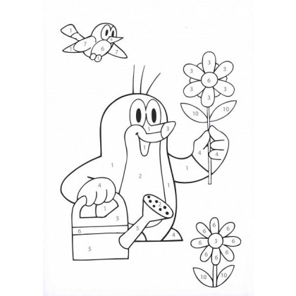 the A5 coloring book The Mole
