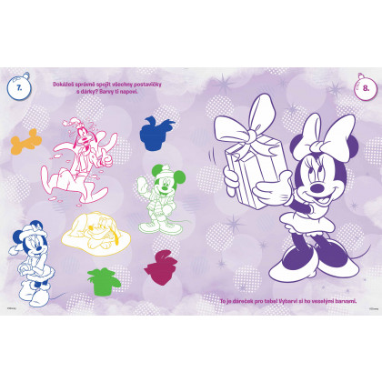 Christmas Minnie coloring page