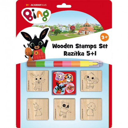 Stamps 5+1 with wax BING