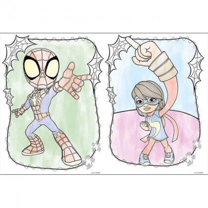 Coloring book A5 Paint with water SPIDEY