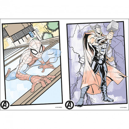 Coloring book A5 Paint with water MARVEL