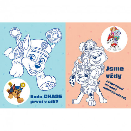 Coloring book with iron-on pictures