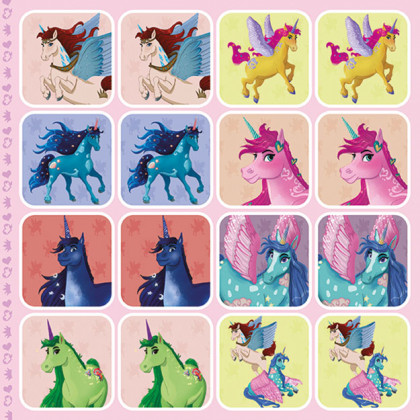 Pexeso in the Unicorns notebook