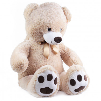 Big teddy bear Fido with tag 100 cm