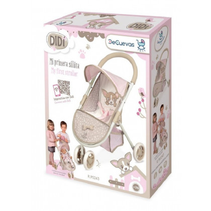 Stroller for dolls three-wheeled 55cm