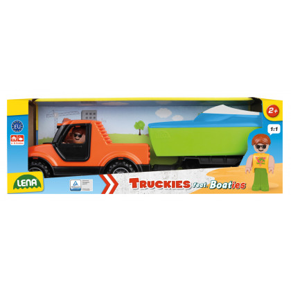 Car Truckies Pickup with cart and boat