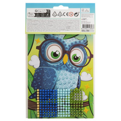 Creative mosaic set beads A5 Owl