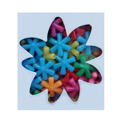 Bead set - stars + 1 meter cord
