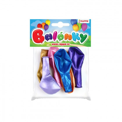 the inflatab. balloon 30cm metallic 5pcs