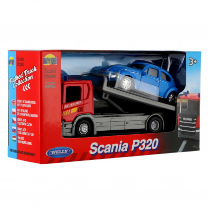 WELLY MODELS Scania P320 + Car