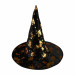 Children witch hat with golden decor