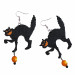 the cat earrings witch/Halloween
