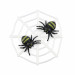 Halloween decoration cobweb with spiders