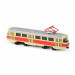 Metal Czech retro tram 16 cm